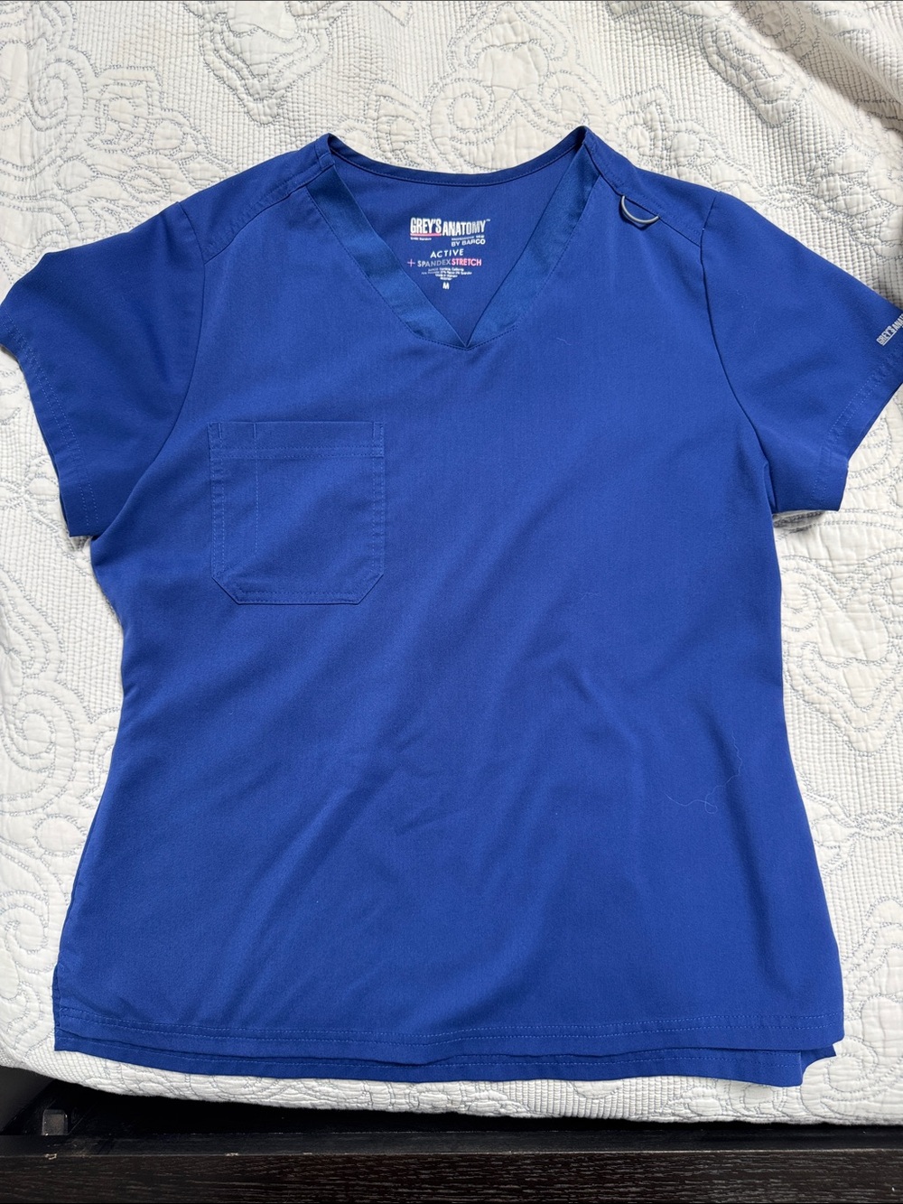Grey's Anatomy Royal Blue V-Neck Scrub Top